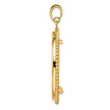 37 mm 14k Yellow Gold coin bezel for Austria €1.50 Philharmonic — alternate view