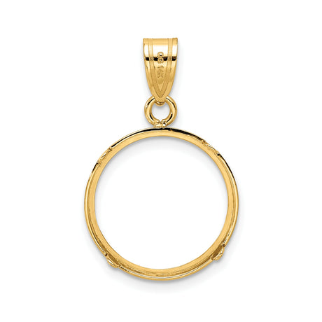 16 mm 14k Yellow Gold coin bezel for Austria €10 Philharmonic — additional image