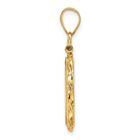 16 mm 14k Yellow Gold coin bezel for Austria €10 Philharmonic — alternate view