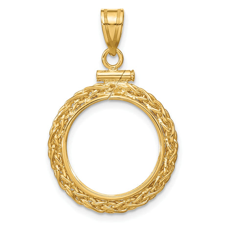 16 mm 14k Yellow Gold coin bezel for Austria €10 Philharmonic — additional image