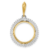 16 mm 14k Multi-Tone Gold coin bezel for Austria €10 Philharmonic — additional image