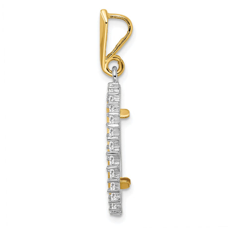 16 mm 14k Multi-Tone Gold coin bezel for Austria €10 Philharmonic — alternate view