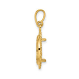 13 mm 14k Yellow Gold coin bezel for Austria €4 Philharmonic — alternate view