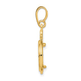 13 mm 14k Yellow Gold coin bezel for Austria €4 Philharmonic — alternate view