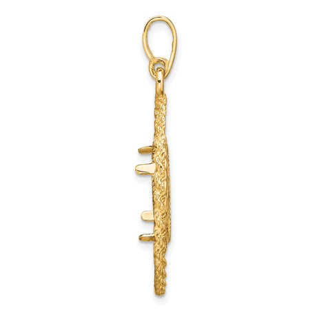 13 mm 14k Yellow Gold coin bezel for Austria €4 Philharmonic — alternate view
