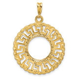 13 mm 14k Yellow Gold coin bezel for Austria €4 Philharmonic — additional image