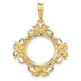 13 mm 14k Yellow Gold coin bezel for Austria €4 Philharmonic — additional image