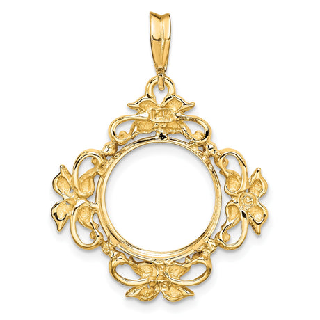 13 mm 14k Yellow Gold coin bezel for Austria €4 Philharmonic — additional image