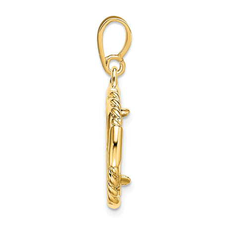 13 mm 14k Yellow Gold coin bezel for Austria €4 Philharmonic — alternate view