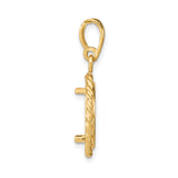 13 mm 14k Yellow Gold coin bezel for Austria €4 Philharmonic — alternate view