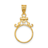 13 mm 14k Yellow Gold coin bezel for Austria €4 Philharmonic — additional image