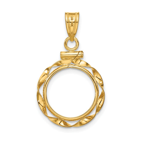 13 mm 14k Yellow Gold coin bezel for Austria €4 Philharmonic — additional image
