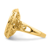 13 mm 14k Yellow Gold coin bezel ring for Austria €4 Philharmonic — additional image