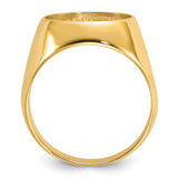 13 mm 14k Yellow Gold coin bezel ring for Austria €4 Philharmonic — alternate view