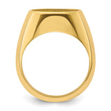 13 mm 14k Yellow Gold coin bezel ring for Austria €4 Philharmonic — alternate view