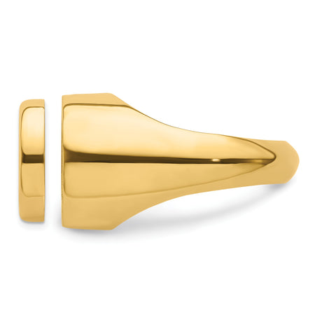 13 mm 14k Yellow Gold coin bezel ring for Austria €4 Philharmonic — additional image