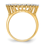 13 mm 14k Yellow Gold coin bezel ring for Austria €4 Philharmonic — alternate view