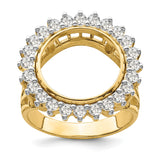 13 mm 14k Yellow Gold coin bezel ring for Austria €4 Philharmonic — additional image
