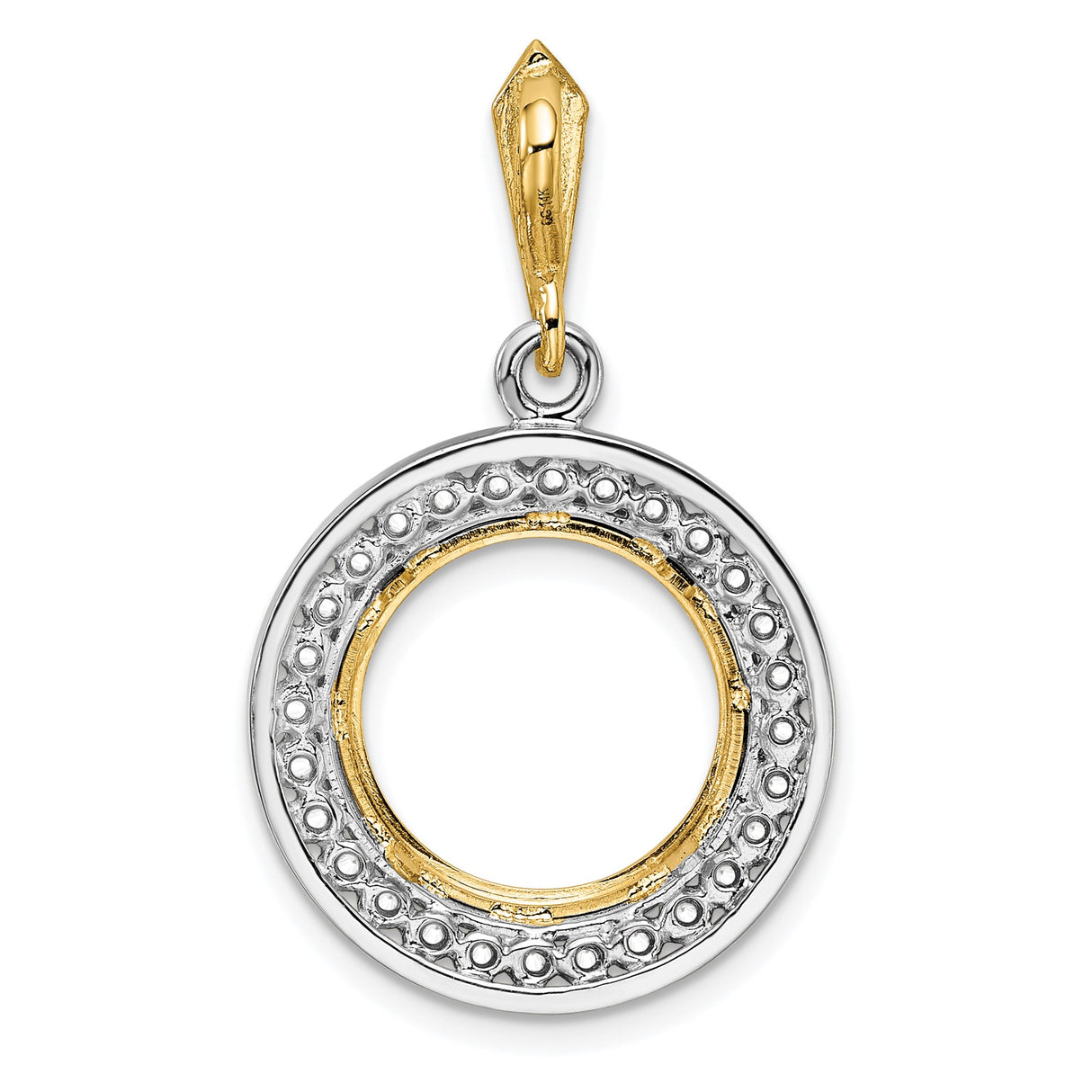 13 mm 14k Multi-Tone Gold coin bezel for Austria €4 Philharmonic — additional image