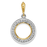13 mm 14k Multi-Tone Gold coin bezel for Austria €4 Philharmonic — additional image