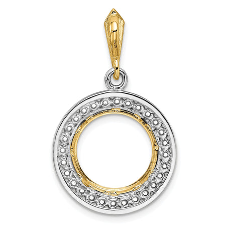 13 mm 14k Multi-Tone Gold coin bezel for Austria €4 Philharmonic — additional image