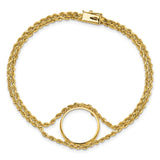 14k Yellow Gold coin bezel for Australian $15 Kangaroo — additional image