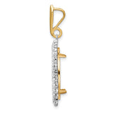 18 mm 14k Multi-Tone Gold coin bezel for Barbados $0.10 Ten Cents — alternate view