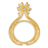 18 mm 14k Multi-Tone Gold coin bezel for Barbados $0.10 Ten Cents — additional image