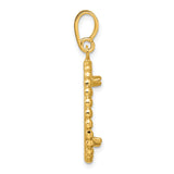 14k Yellow Gold coin bezel for Isle of Man Cat — alternate view