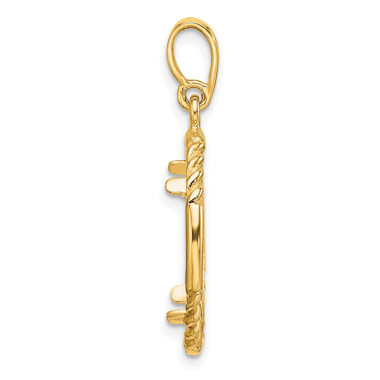 14k Yellow Gold coin bezel for Australian $15 Lunar Series 3 — alternate view