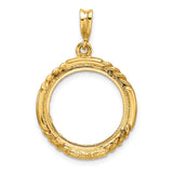 14k Yellow Gold coin bezel for Australian $15 Koala — additional image