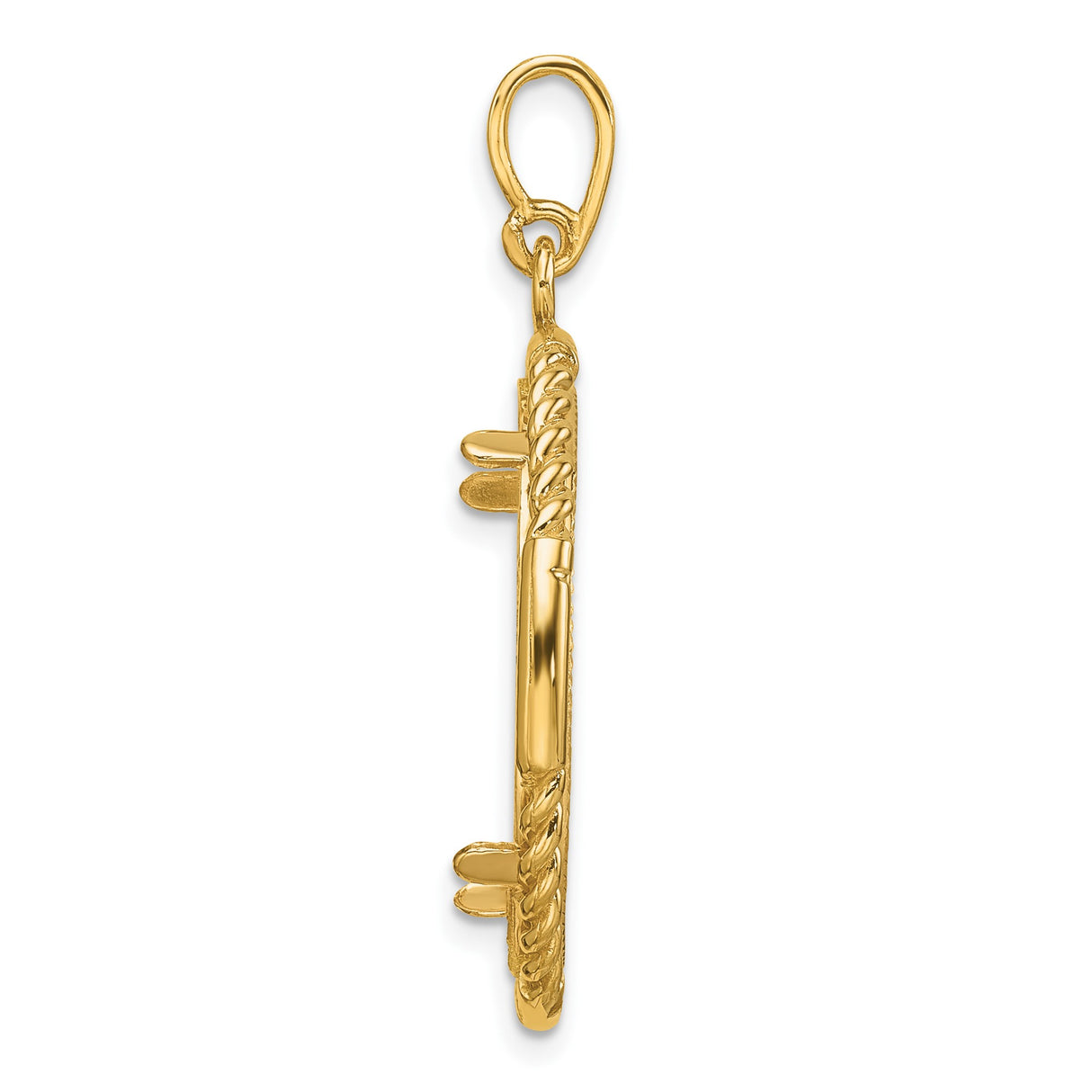14k Yellow Gold coin bezel for US $25 American Eagle Platinum — alternate view