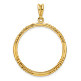 14k Yellow Gold coin bezel for Isle of Man £5 Noble Series 2 — additional image