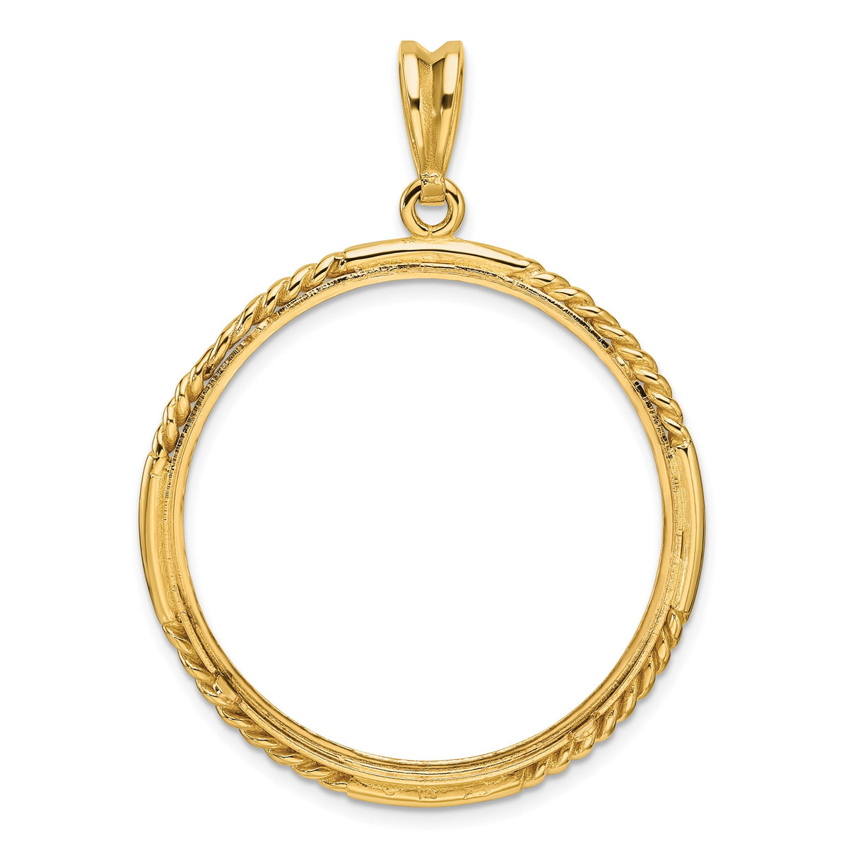 14k Yellow Gold coin bezel for Australian $100 Nugget — additional image
