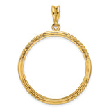 14k Yellow Gold coin bezel for Australian $100 Nugget — additional image
