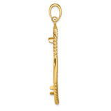 39.5 mm 14k Yellow Gold coin bezel pendant — alternate view