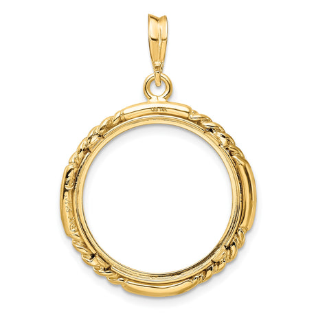 14k Yellow Gold coin bezel for Australian $25 Lunar Series 1 — additional image