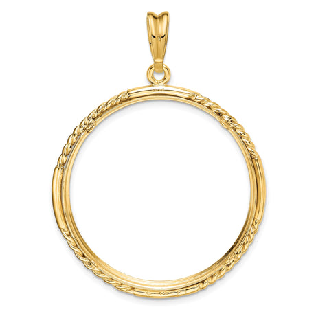 14k Yellow Gold coin bezel for Australian $100 Nugget — additional image