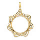 14k Yellow Gold coin bezel for Australian $25 Kangaroo — additional image