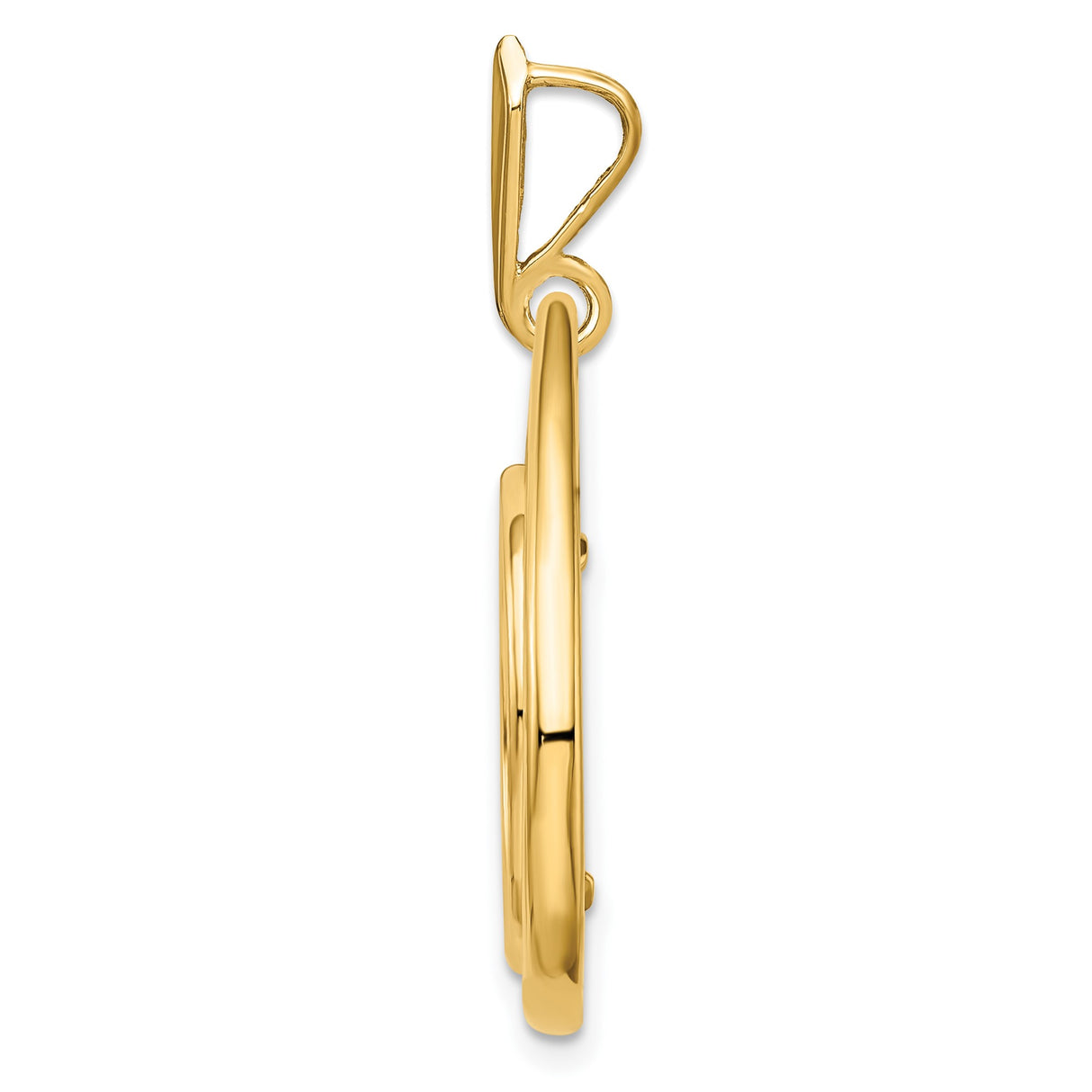 14k Yellow Gold coin bezel for Australian $15 Lunar Series 1 — alternate view