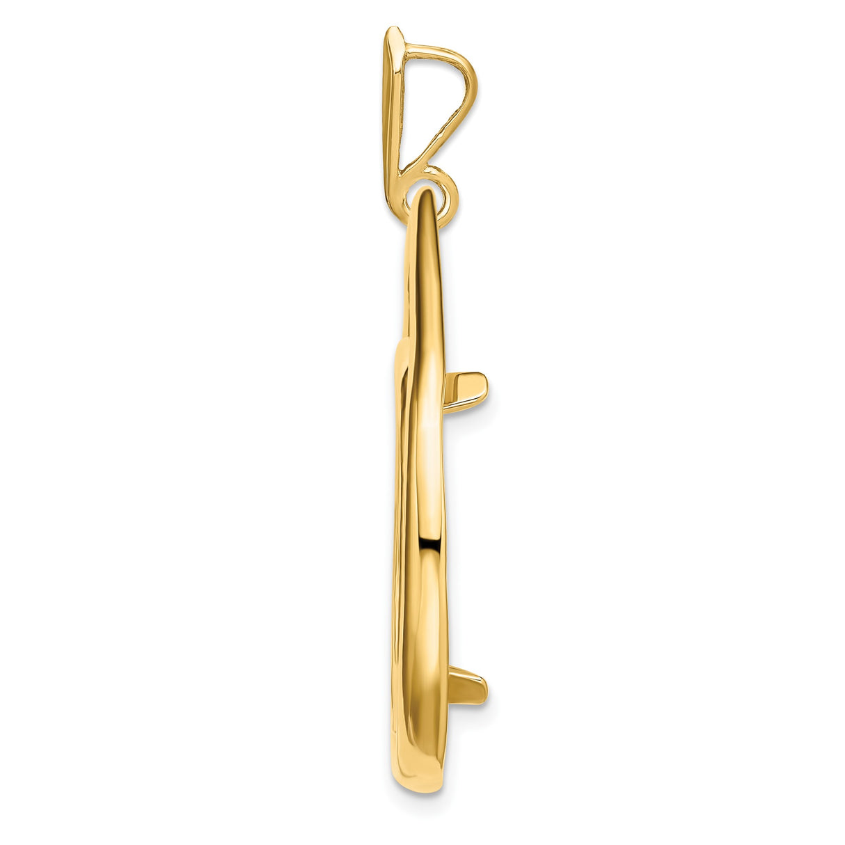14k Yellow Gold coin bezel for Australian $25 Kangaroo — alternate view