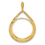 14k Yellow Gold coin bezel for Australian $25 Kangaroo — additional image