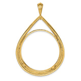 14k Yellow Gold coin bezel for Australian $100 Lunar Series 3 — additional image