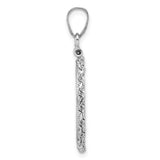 14k White Gold coin bezel for Isle of Man Cat — alternate view
