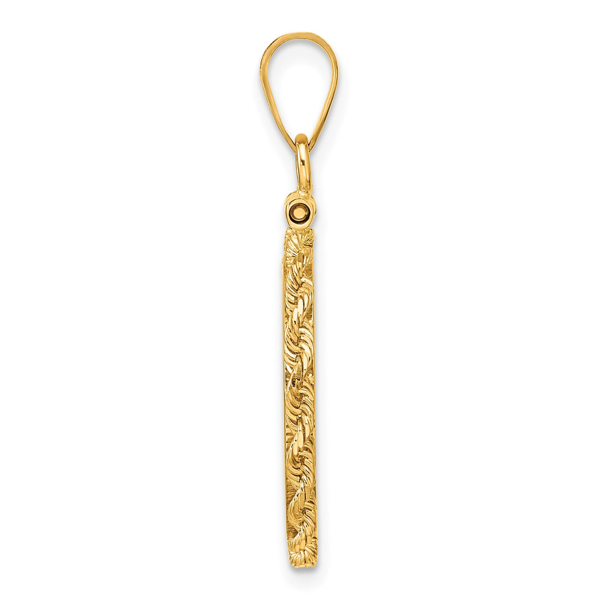14k Yellow Gold coin bezel for Australian $15 Kangaroo — alternate view