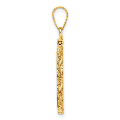 14k Yellow Gold coin bezel for Australian $15 Kangaroo — alternate view