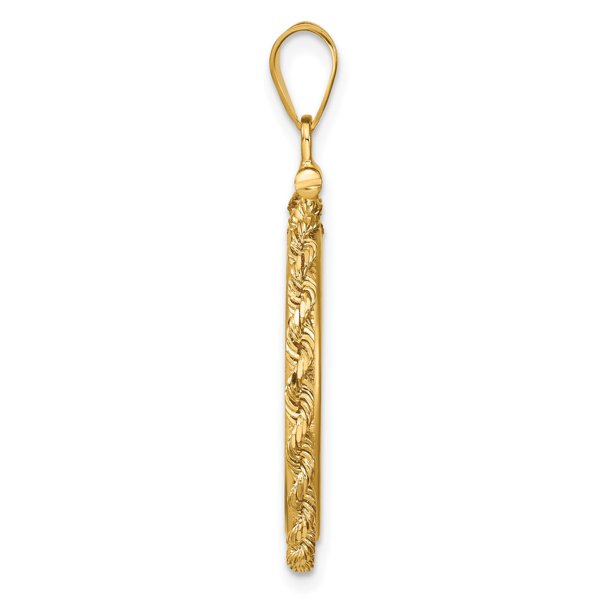 14k Yellow Gold coin bezel for Australian $25 Kangaroo — alternate view