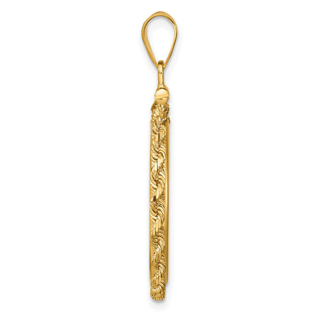 14k Yellow Gold coin bezel for Australian $25 Kangaroo — alternate view