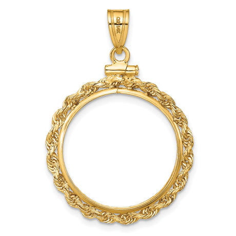 14k Yellow Gold coin bezel for Australian $25 Kangaroo — additional image