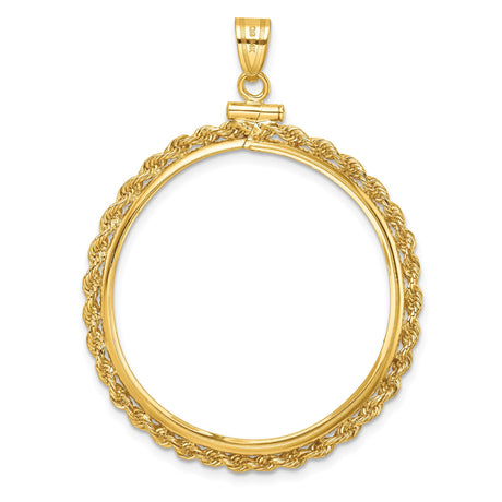 14k Yellow Gold coin bezel for Isle of Man £5 Noble Series 2 — additional image